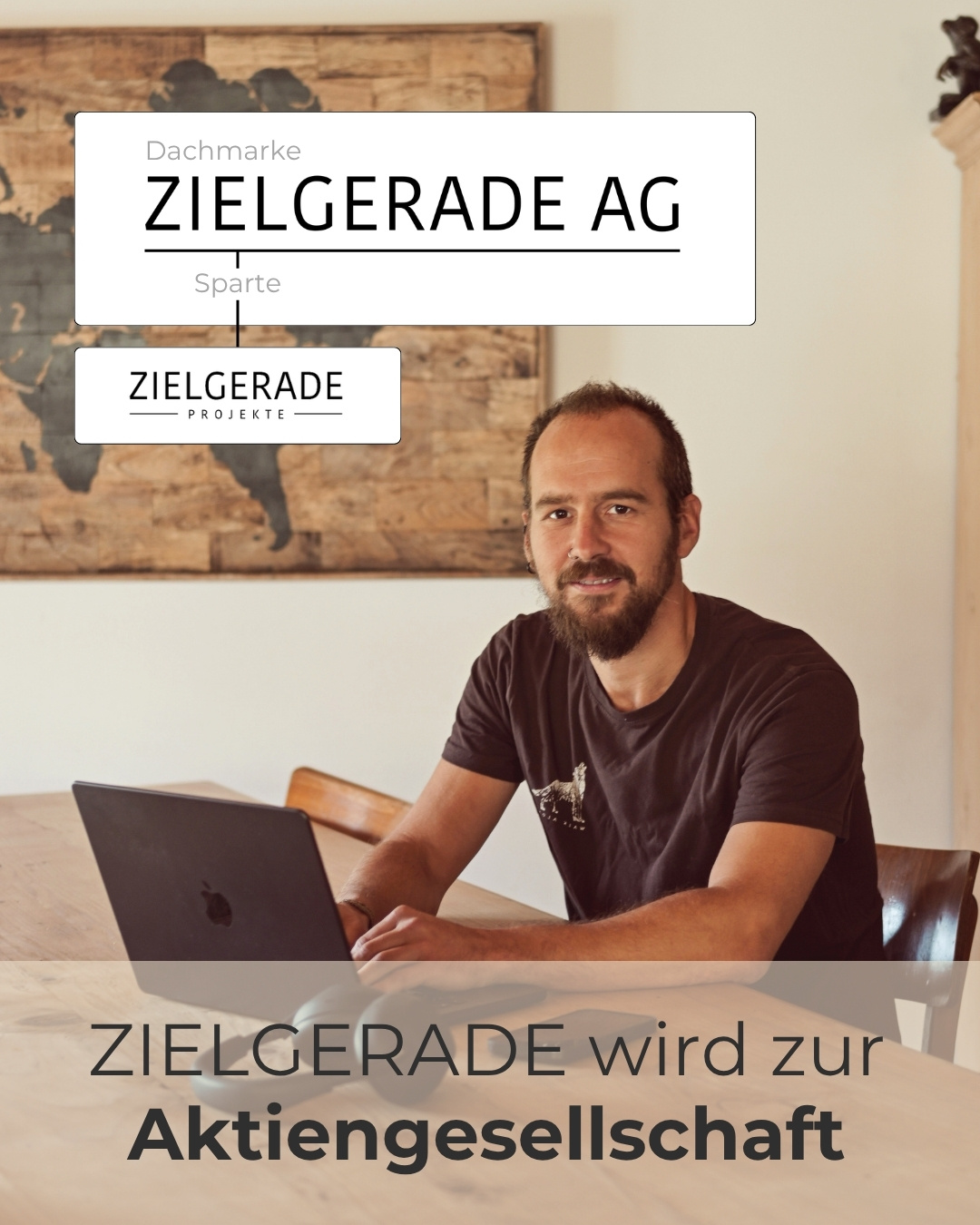 Portrait von Marcel Bürge zur offiziellen Ankündigung der ZIELGERADE AG Gründung