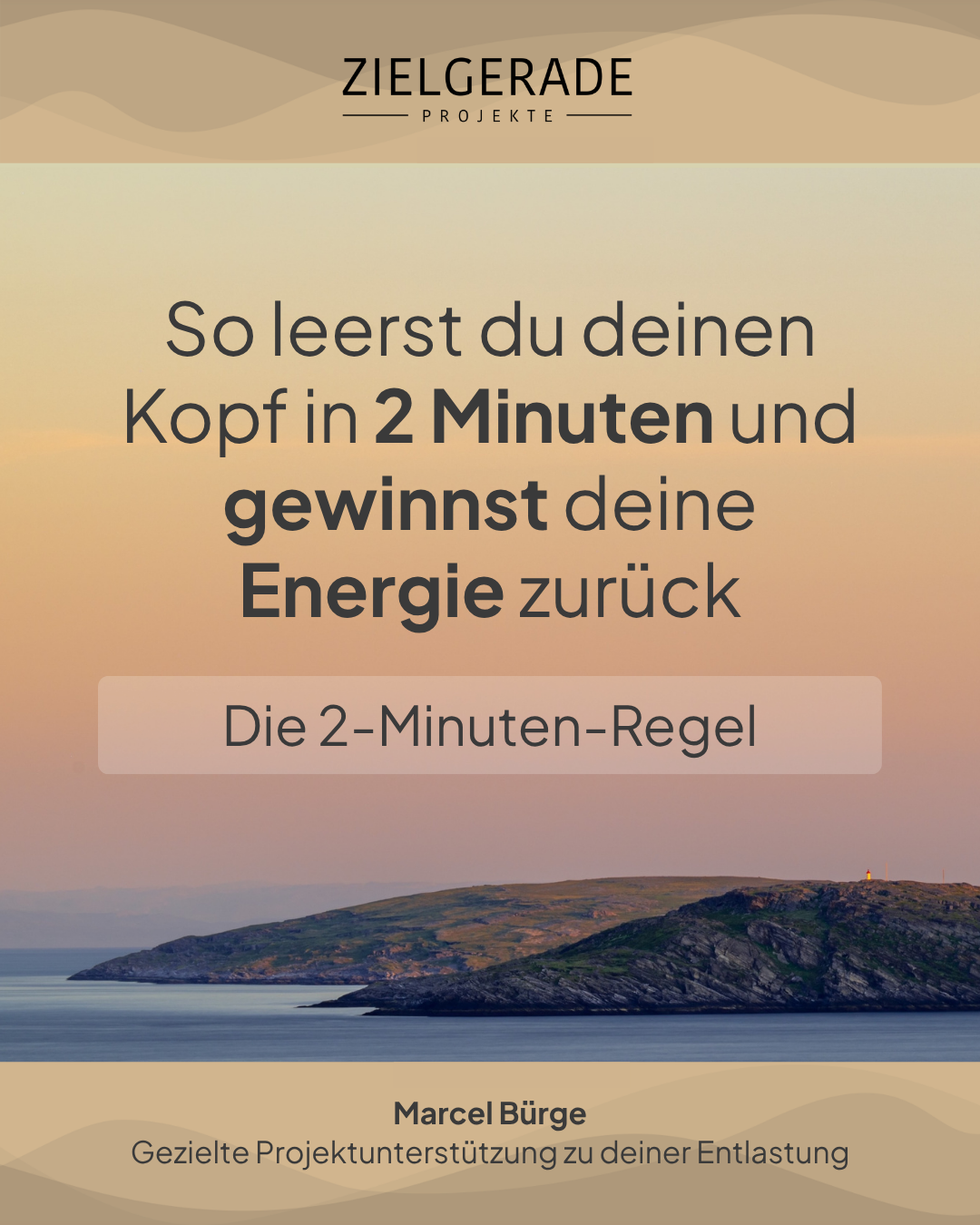 Die 2-Minuten-Regel: Kleine Aufgaben sofort erledigen, Pendenzen reduzieren und im Arbeitsalltag den Kopf entlasten.