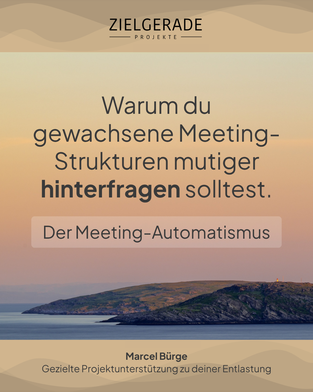 Titelgrafik zum Blogbeitrag über ineffiziente Meetings, asynchrone Kommunikation und die Optimierung der Meetingkultur in Schweizer KMU und sozialen Organisationen.