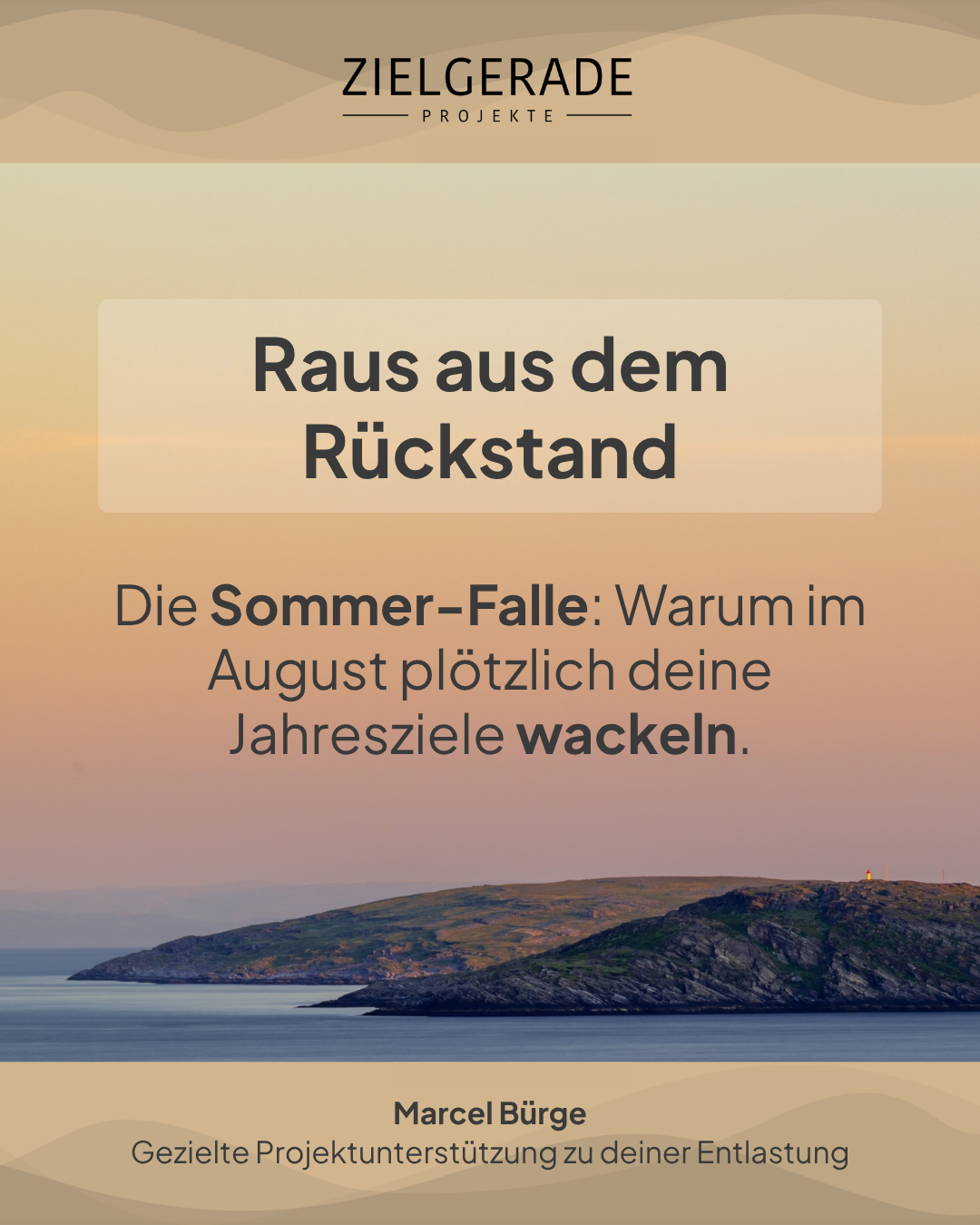 Die Sommer-Falle: Warum während der Ferienzeit Projekte liegen bleiben und Jahresziele in Gefahr geraten.
