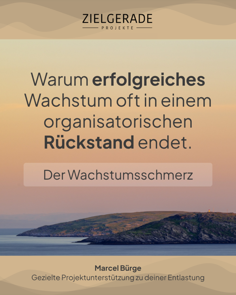 Titelgrafik zum Wachstumsschmerz: Warum erfolgreiche Unternehmen und soziale Organisationen an organisatorische Grenzen stossen