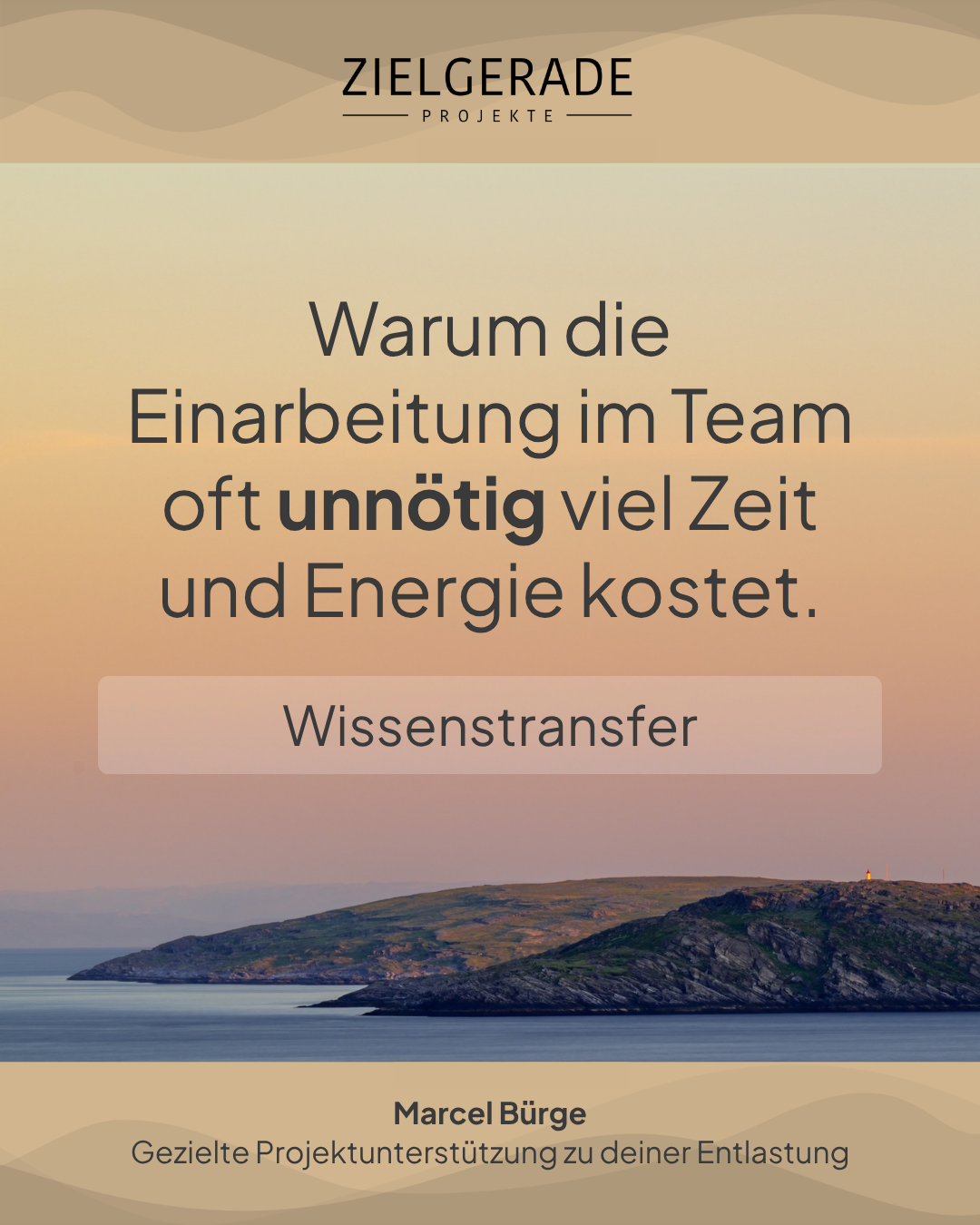 Titelgrafik zum Wissenstransfer: Warum die Einarbeitung im Team oft unnötig viel Zeit und Energie kostet.